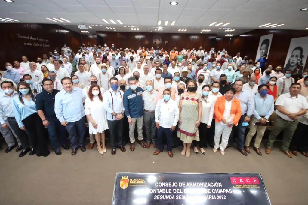 Encabeza Rutilio Escandón segunda sesión ordinaria del Consejo de Armonización Contable de Chiapas