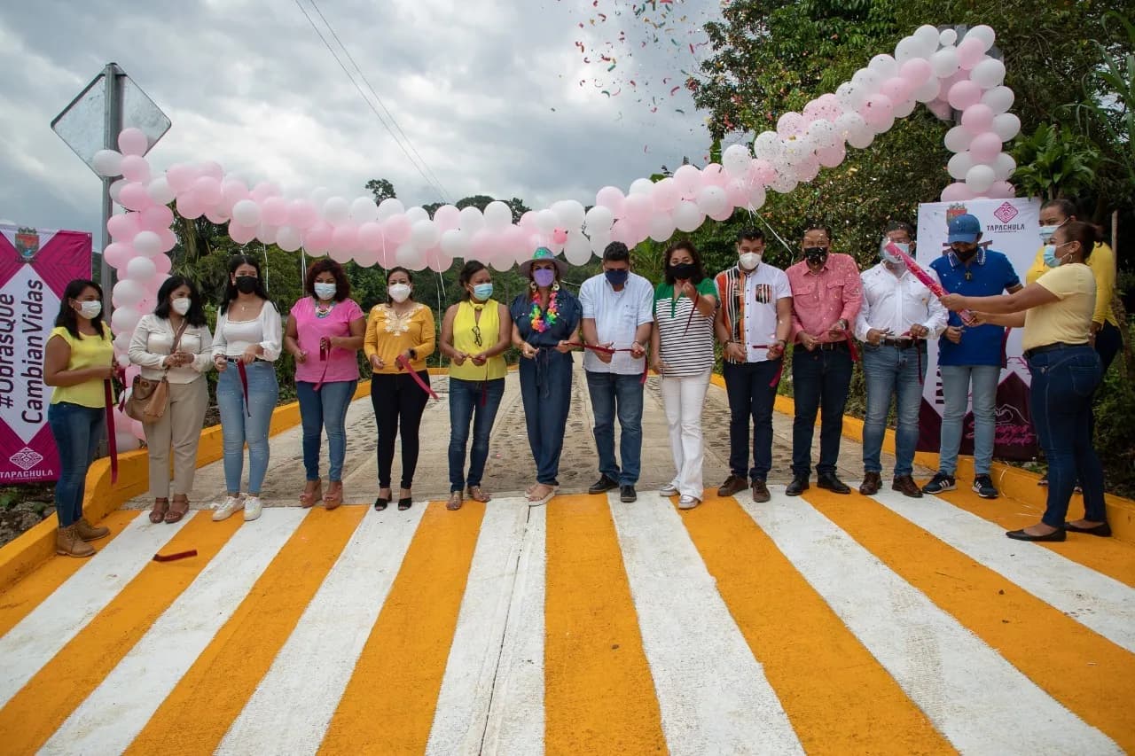 LLEGA LA JUSTICIA SOCIAL A ZONAS RURALES DE TAPACHULA CON LA INAUGURACIÓN DE NUEVAS OBRAS