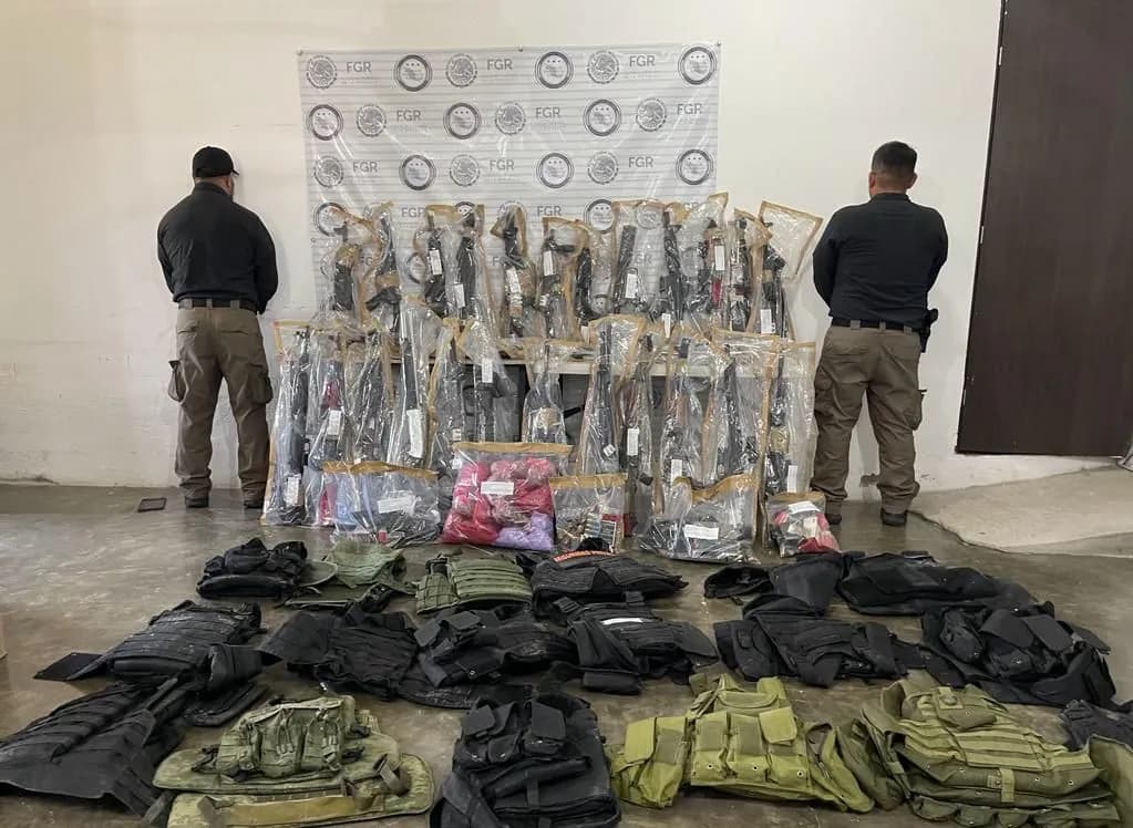 EN CATEO FGR ASEGURA A UNA PERSONA Y 29 ARMAS EN CHIAPAS