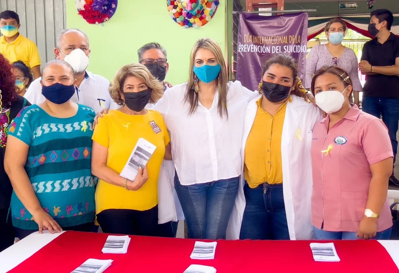 ROSY URBINA PRESIDE INICIO DE CAMPAÑA PARA PREVENIR EL SUICIDIO EN TAPACHULA