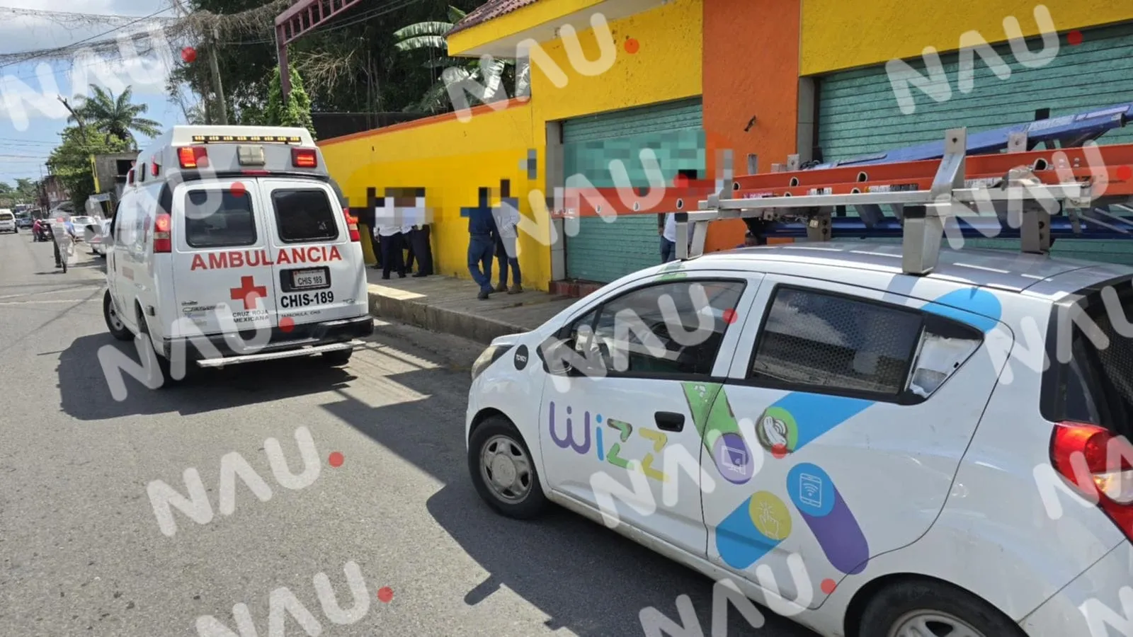 Accidente vial en Tapachula deja daños materiales