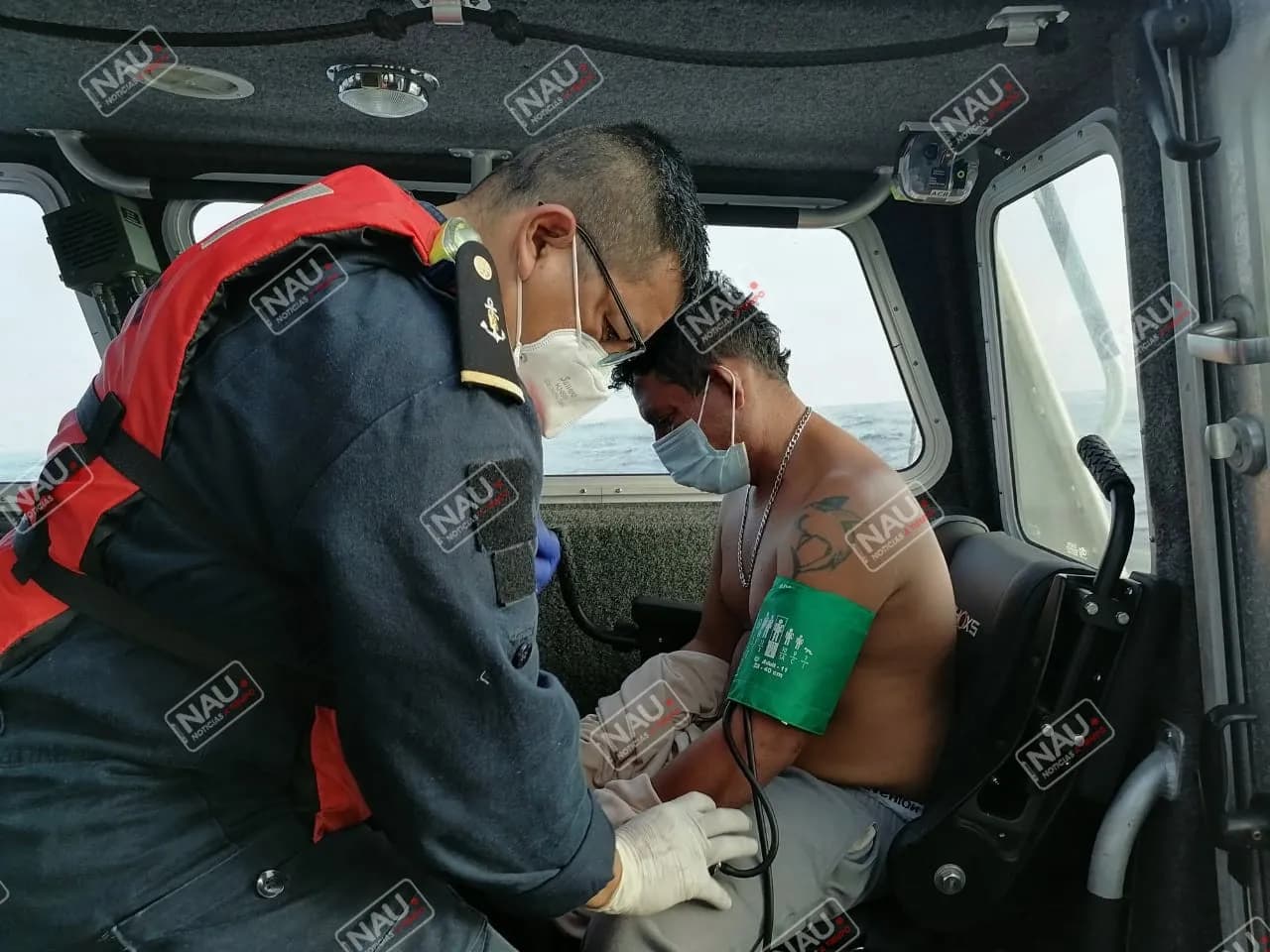La Secretaría de Marina – Armada de México, evacúa naufrago mexicano que fue rescatado por el buque “TAI HONESTY”, y que se encontraba desaparecido desde el 24 de diciembre de 2020
