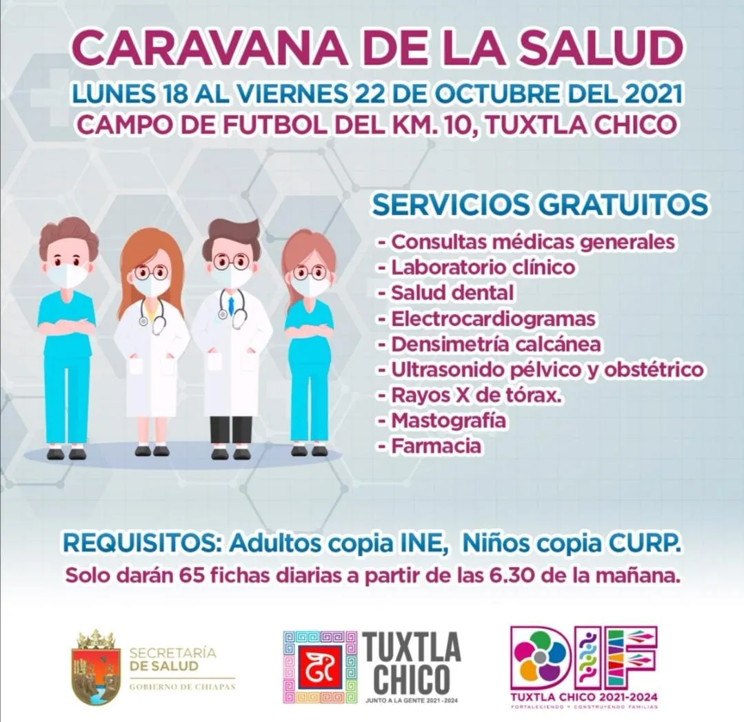 Gestiona Julio Gamboa “Caravana de la Salud” para las familias tuxtlachiquenses