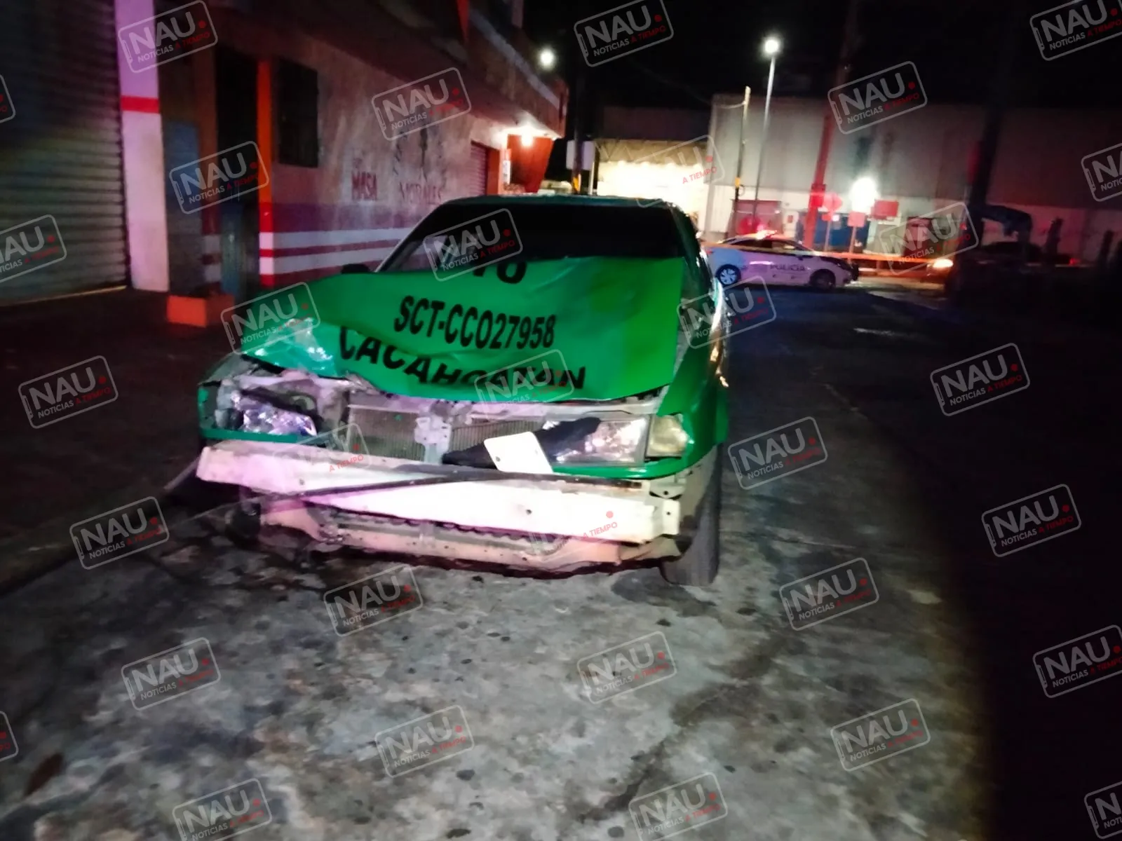 Muere motociclista al ser impactado por taxista