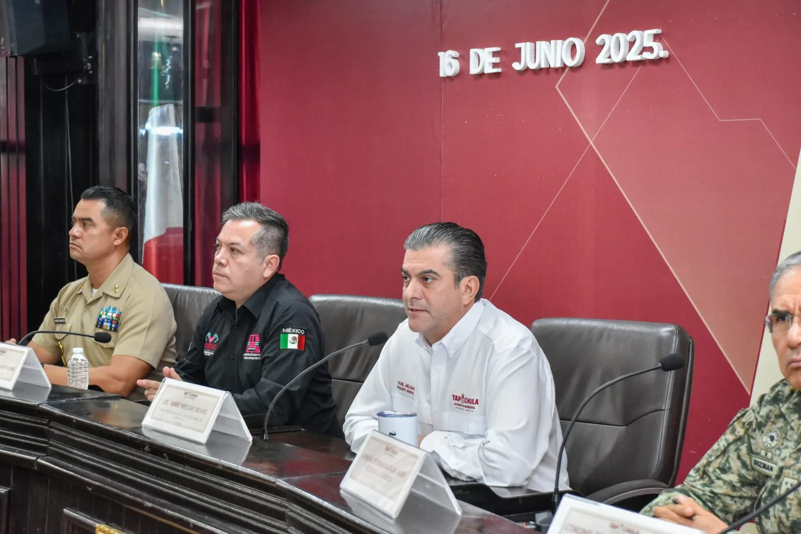 Con trabajo coordinado, garantizamos la seguridad de los tapachultecos: Yamil Melgar