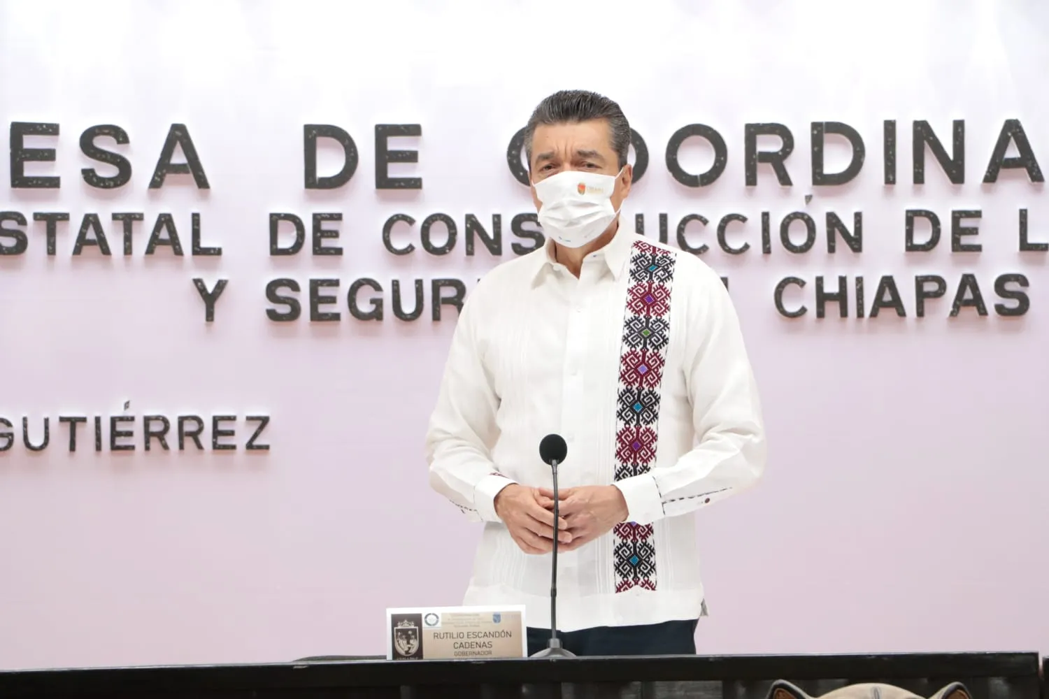Rutilio Escandón reconoce al pueblo chiapaneco por su participación y compromiso con la democracia
