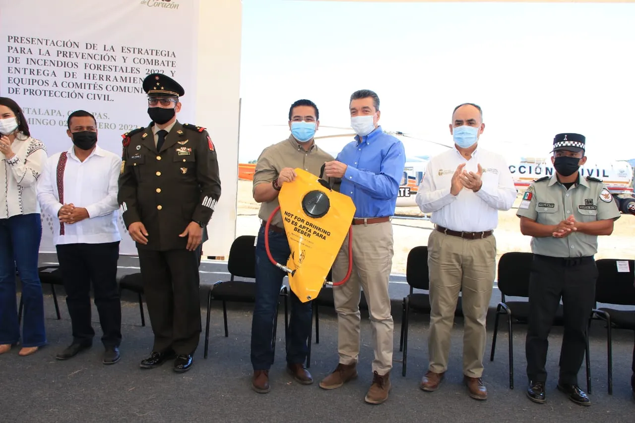 Rutilio Escandón encabeza Presentación de la Estrategia para la Prevención y Combate de Incendios 2022