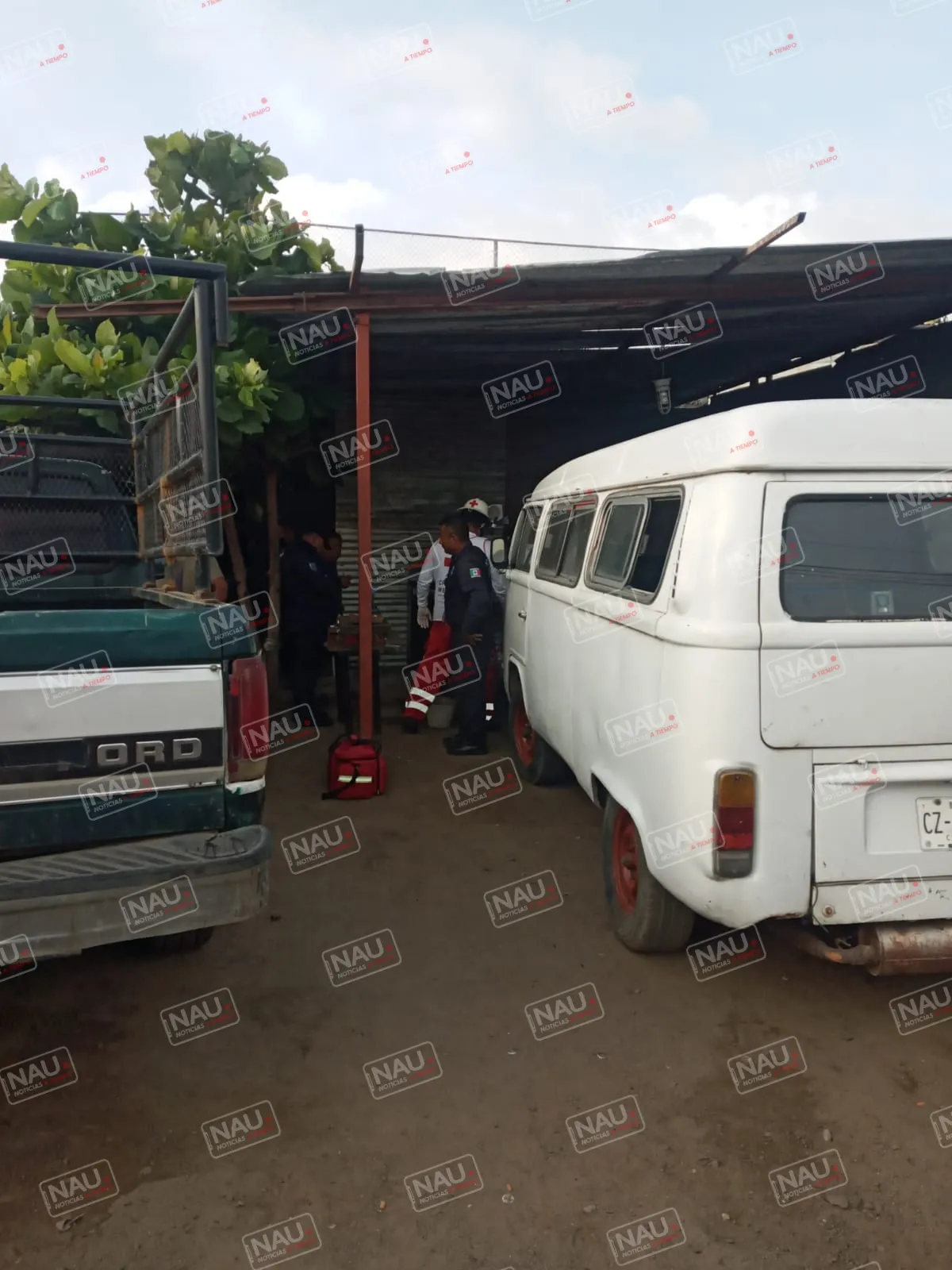 Migrante se quemó en una casa