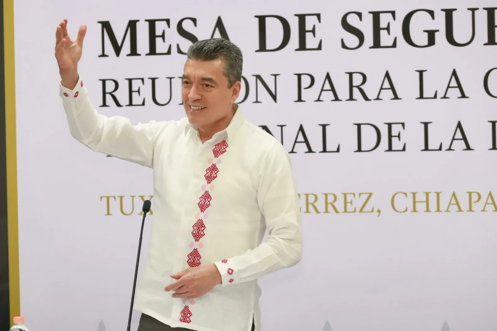 Desde la Mesa de Seguridad, Rutilio Escandón reitera el llamado a la prevención ante cambios climatológicos