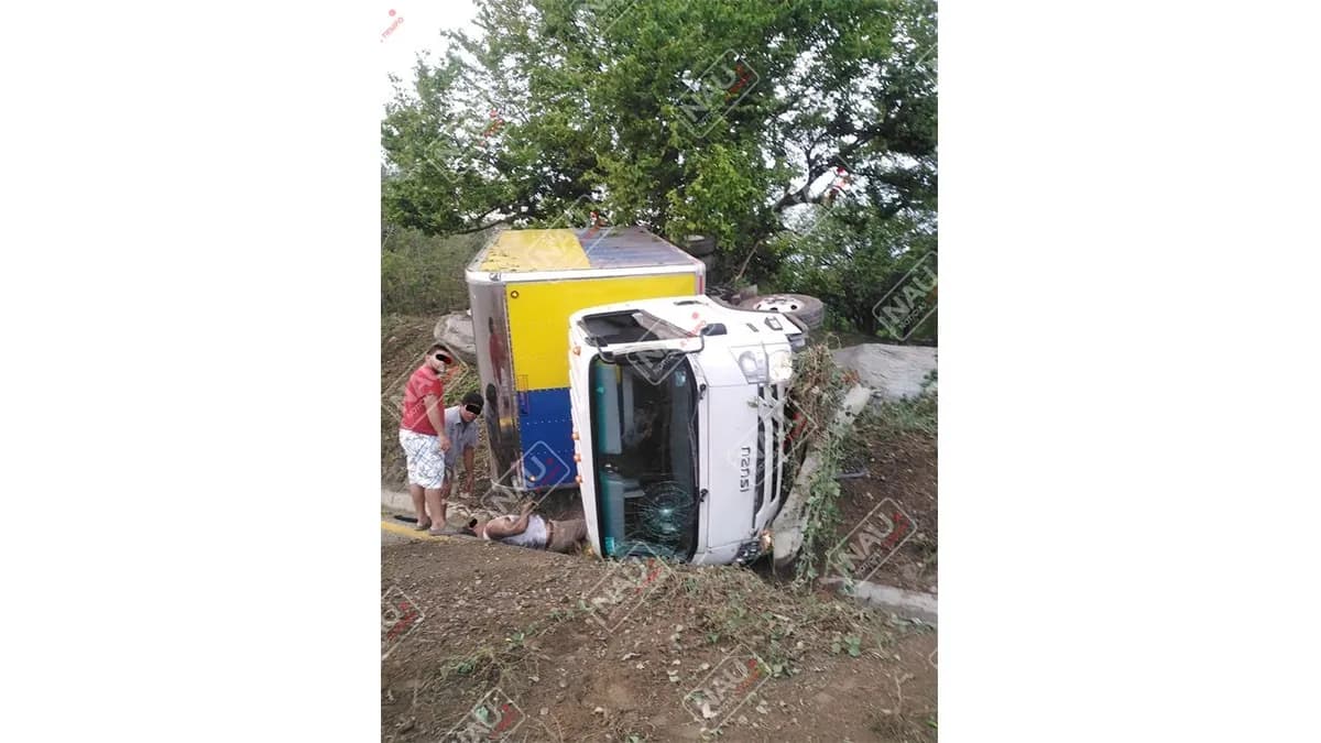 Una persona lesionada en accidente carretero
