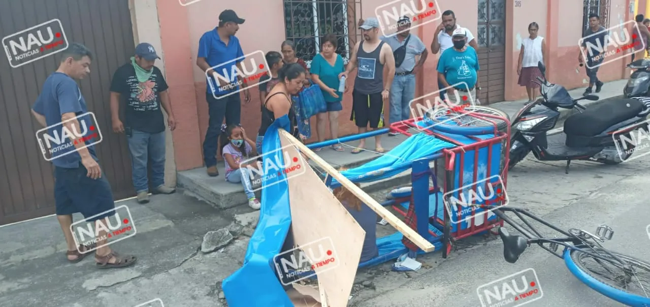 Tres lesionados deja choque de Motocicleta y un triciclo de pasaje en MAPASTEPEC