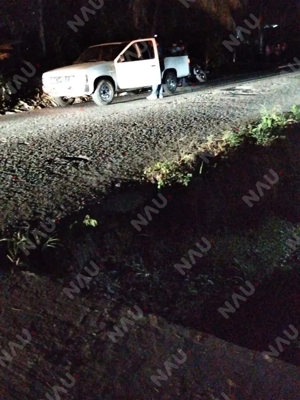 Camioneta termina en la cuneta tras accidente vial en Tapachula