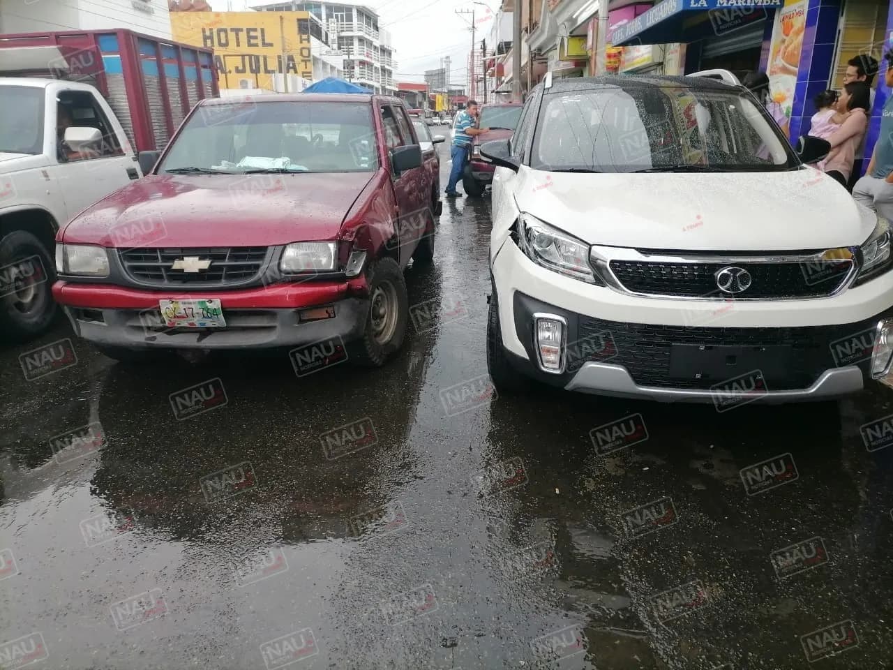 Chocó por no tener precaución