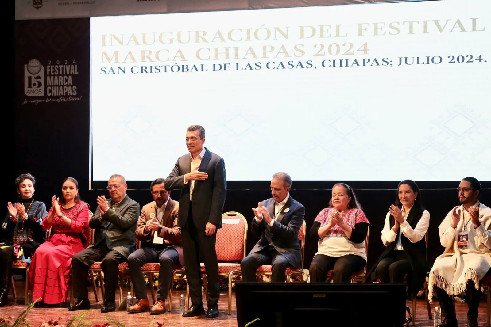 Rutilio Escandón inaugura el Festival Marca Chiapas 2024, en el marco de su 15 aniversario