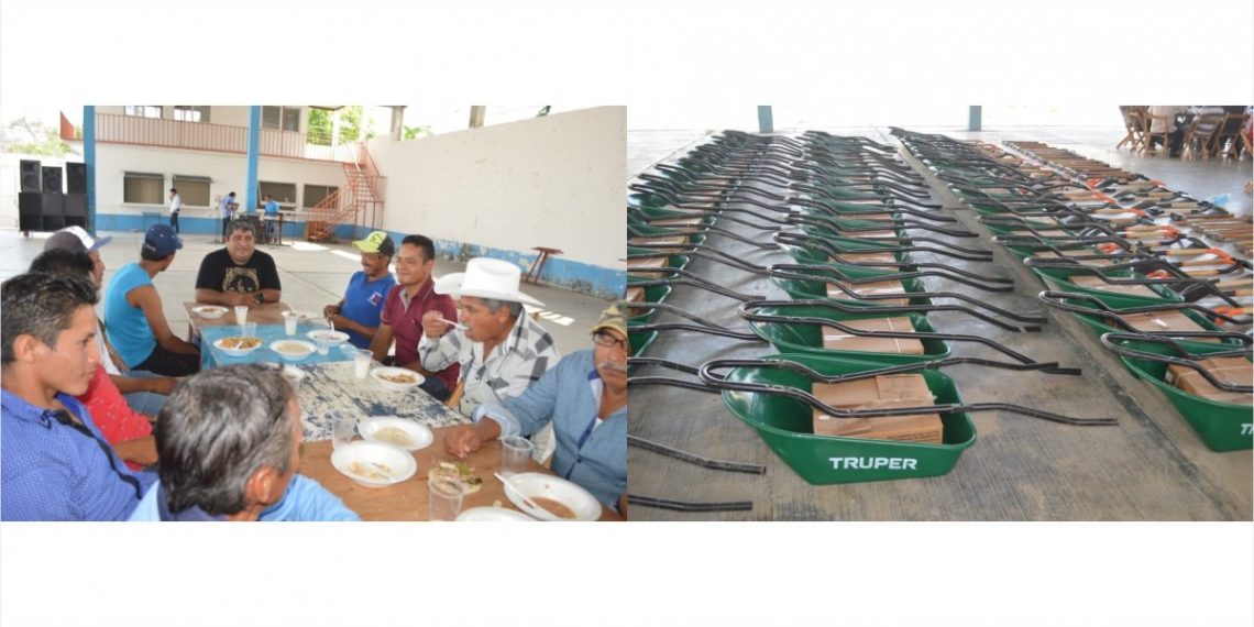 El amigo del pueblo Carlos Calvo festeja el día del albañil