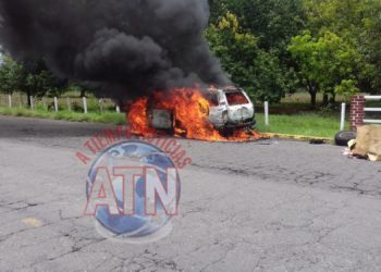 Se incendia vehículo en el libramiento sur oriente