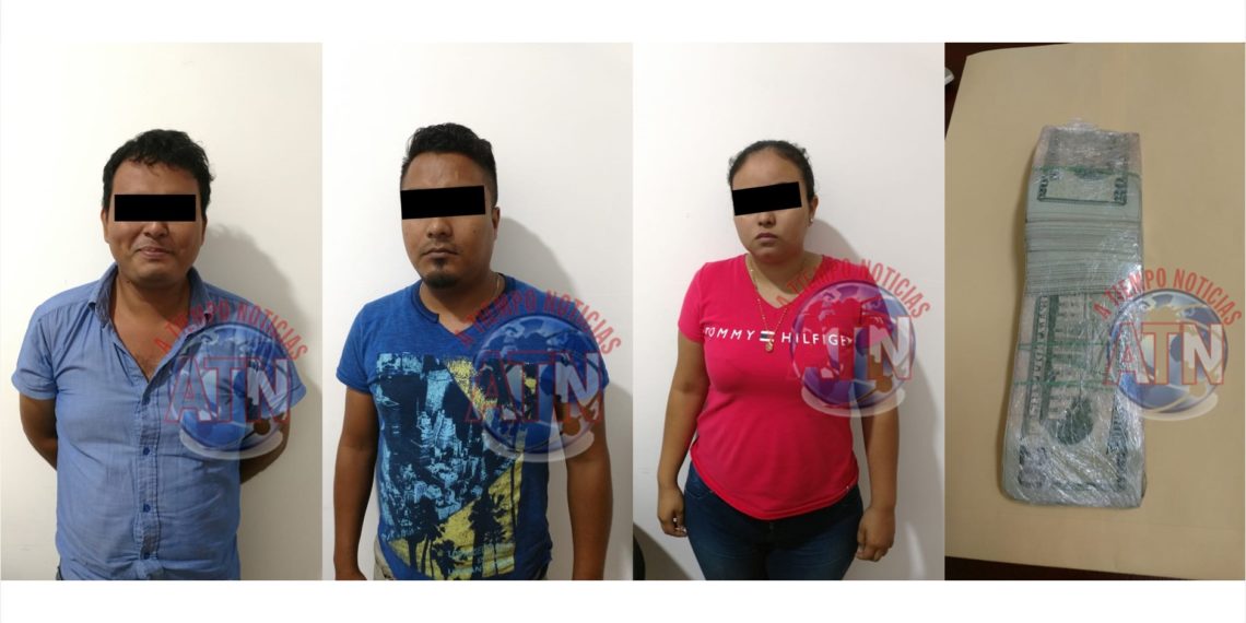 Detienen FGR a tres personas con 24 mil dólares