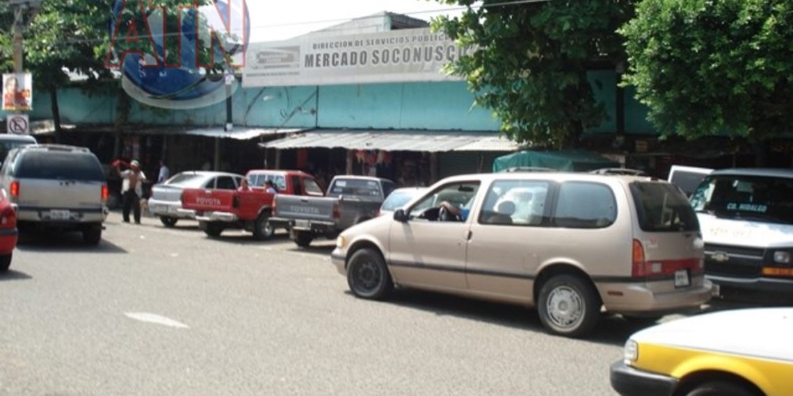 Asaltan a una persona en el mercado Soconusco