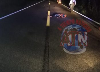 Vehículo no identificado lo atropelló y lo mató