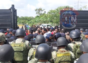 Guardia Nacional contiene intento de fuga de migrantes africanos