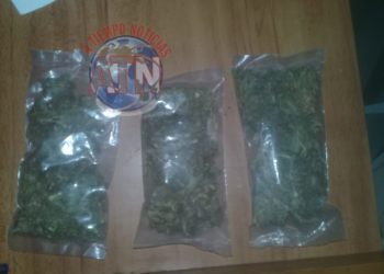 Detenido con tres bolsitas de marihuana en Suchiate