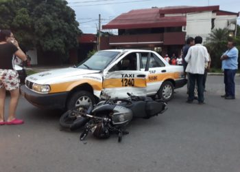 Chocaron en la colonia 5 de febrero de Tapachula