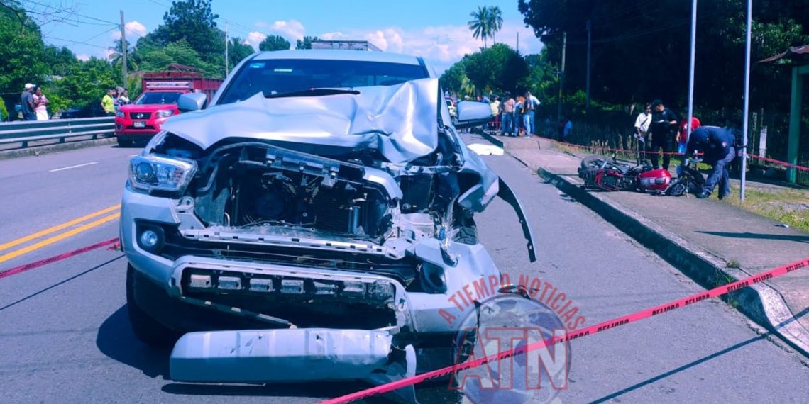 Camioneta mata a motociclista en la Carretera Ciudad Hidalgo – Tapachula