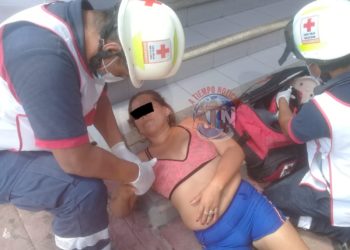 Hondureña se desmayó en la vía publica