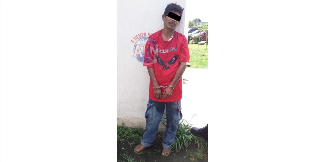 Con machete en mano fue detenido