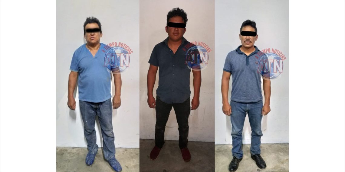 Policías estatales y municipales detienen a tres presuntos asaltantes