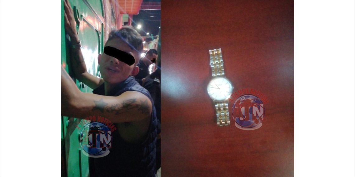 Detienen a sujeto que junto con taxista entraron a robar a una casa