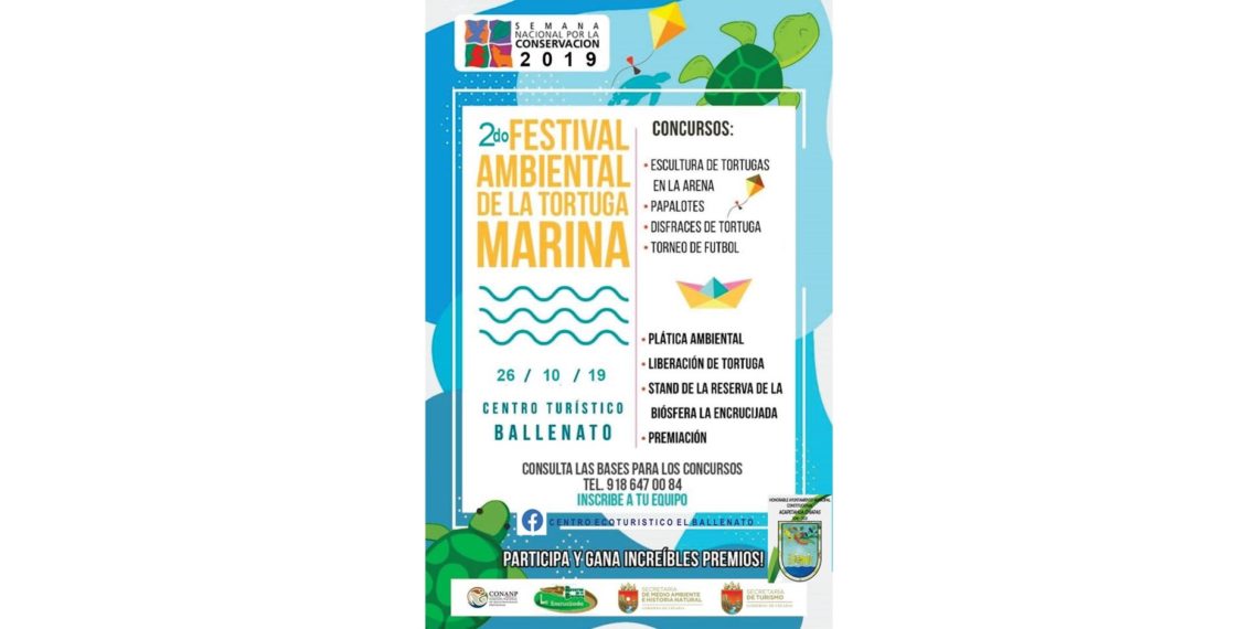 Realizarán 2º. Festival Ambiental Por La Conservación De La Tortuga Marina