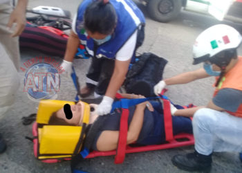 Una persona que viajaba en una motocicleta resultó con lesiones
