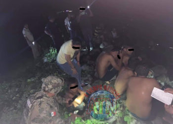 Fueron de pesca y los sorprendió la crecida del río Vado Ancho