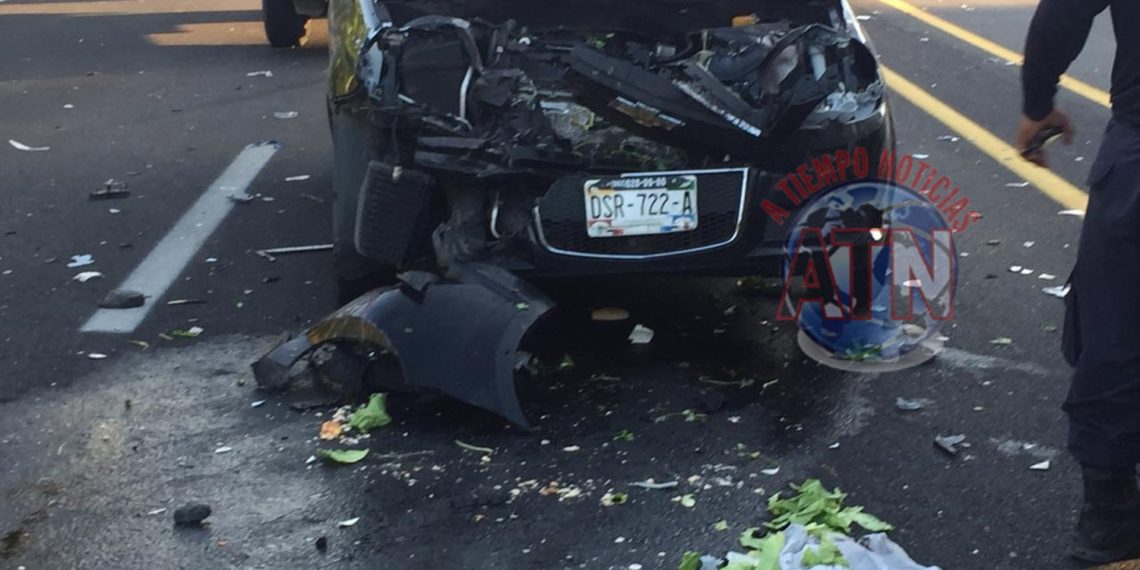 El choque por alcance de 2 vehículos deja una persona lesionada y daños materiales por varios miles de pesos