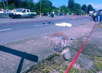 Una combi colectiva presuntamente fue el responsable del accidente donde una persona perdió la vida