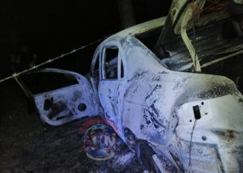 Localizan vehículo abandonado y calcinado