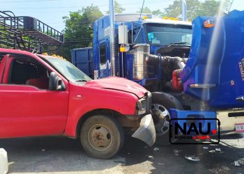 Tráiler ocasiona accidente en la carretera Tapachula – Puerto Madero