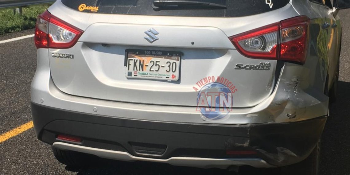 Solo daños en choque en la costera