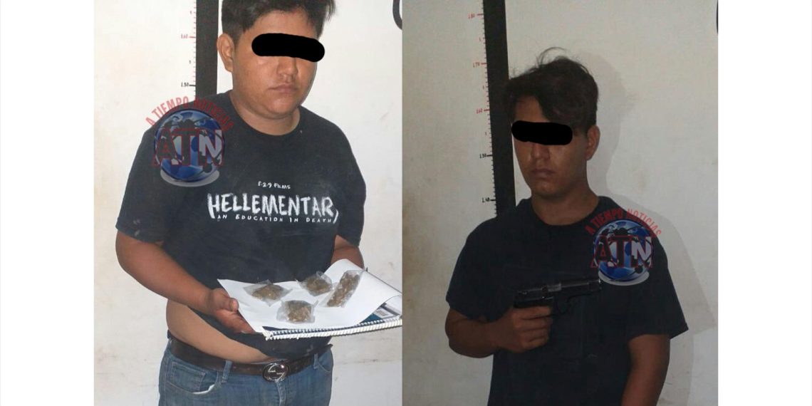 Detienen a dos sujetos armados