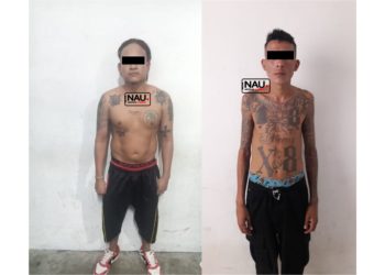 Detienen a dos presuntos barrios 18