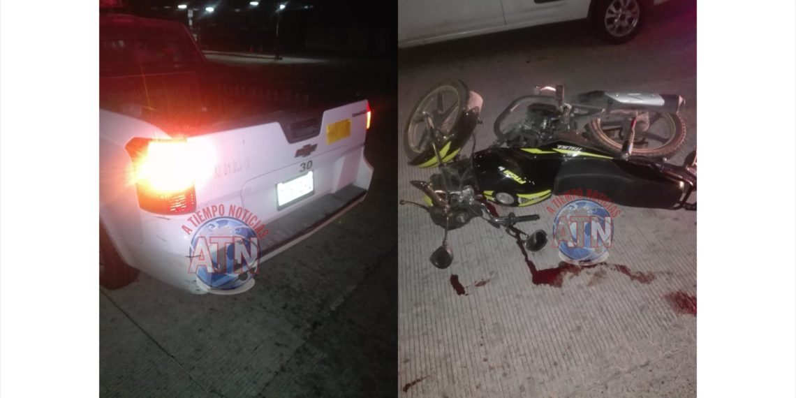 Mujer resulta lesionada en accidente