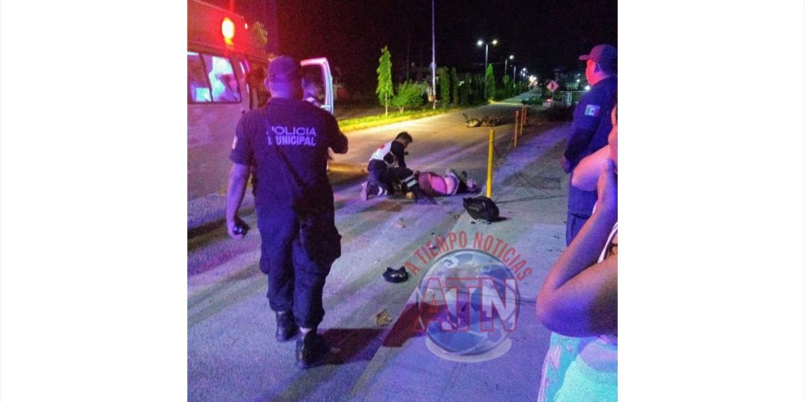 Accidente de motocicleta deja un muerto y una persona lesionada