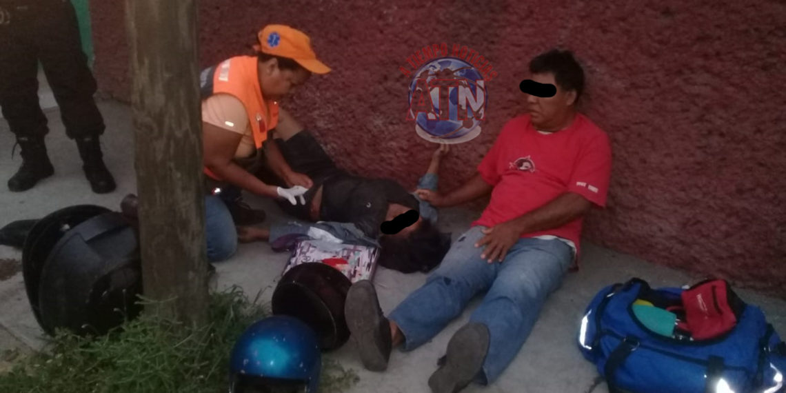 Dos personas lesionadas al ser envestidos por un vehículo