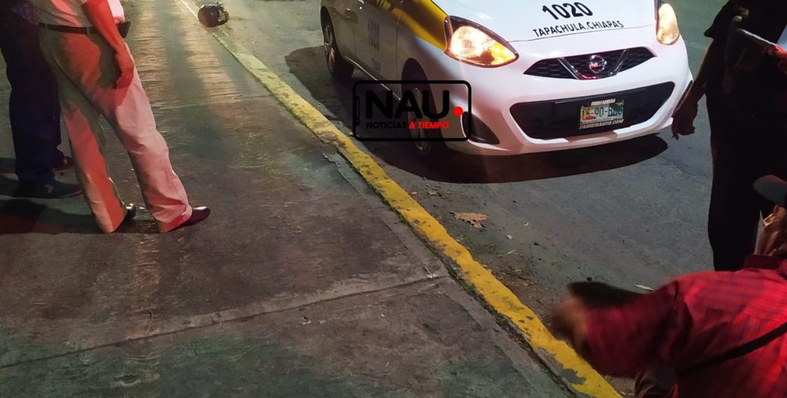 Motociclista lesionado