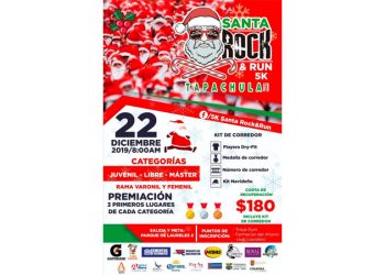 Invitan A Carrera 5 K Santa Rock & Run, A Realizarse Próximo Domingo