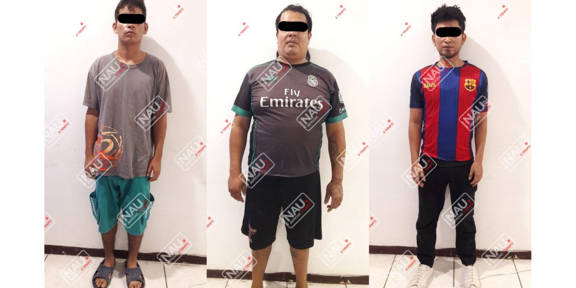 Detienen a tres presuntos barrios 18 de la clica los Chuchos