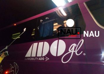Autobús de la empresa ADO GL fue baleado para obligar detener al conductor