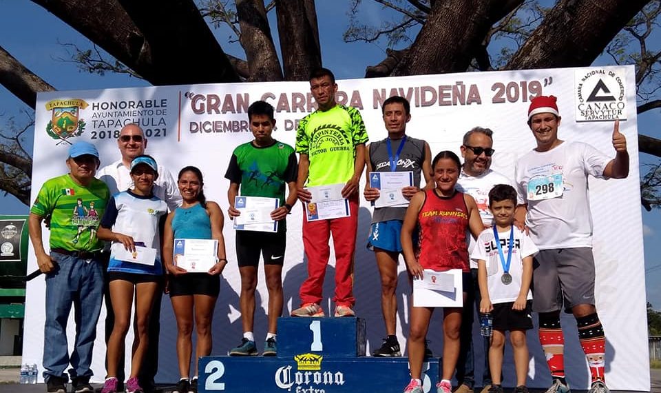 Con Éxito Se Realizó La 1ra. Gran Carrera Navideña 2019, De La Canaco SERVYTUR Tapachula
