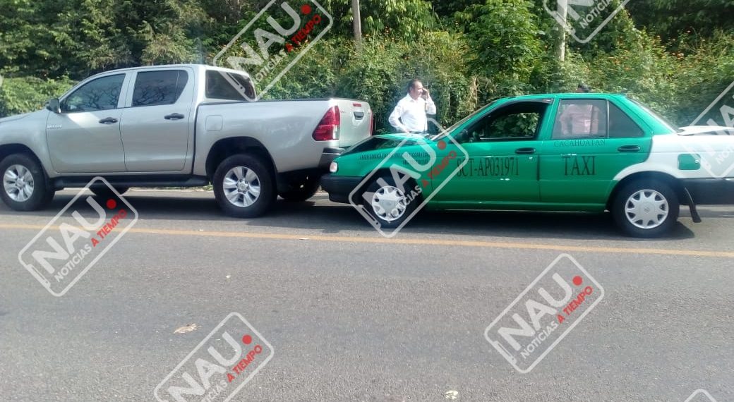 Chocaron en la carretera a Tuxtla Chico